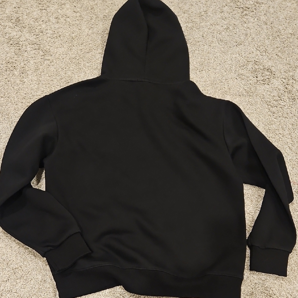 Rhude Black Logo Desert Rally Pullover Hoodie Medium - Picture 6 of 6